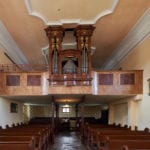 Varhany v kostele sv. Rodiny a sv. Jana Nepomuckého v Horní Vltavici (foto Jiří Jaroch)