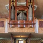 Varhany v kostele sv. Rodiny a sv. Jana Nepomuckého v Horní Vltavici (foto Jiří Jaroch)