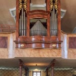Varhany v kostele sv. Rodiny a sv. Jana Nepomuckého v Horní Vltavici (foto Jiří Jaroch)