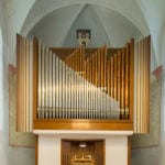 Hanzelkovy varhany v Koncertní síni Trojice v Písku.
